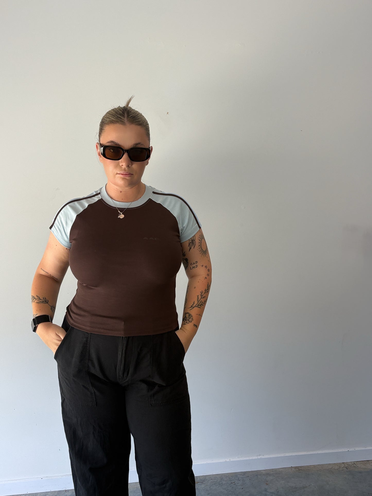 Cocoa Sky Cropped Tee